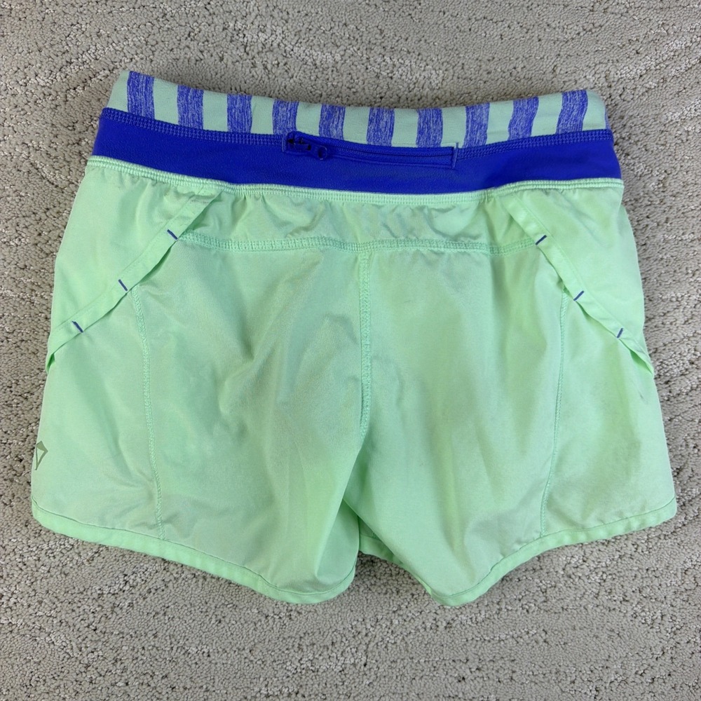 Girls Ivivva By Lululemon Size 10 Athletic Mint Green Shorts Lined